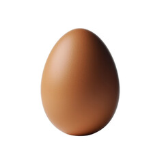 brown chicken egg isolated