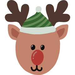 rudolph,rudolph illustration,cute rudolph,christmas,christmas illustration,deer,deer illustration,christmas decoration,fur hat,rudolph deer,rudolph deer nose,christmas gift,christmas,Xmas,santa,santa