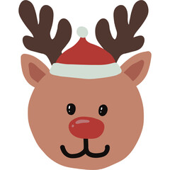 rudolph,rudolph illustration,cute rudolph,christmas,christmas illustration,deer,deer illustration,christmas decoration,fur hat,rudolph deer,rudolph deer nose,christmas gift,christmas,Xmas,santa,santa
