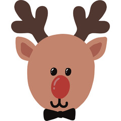 rudolph,rudolph illustration,cute rudolph,christmas,christmas illustration,deer,deer illustration,christmas decoration,fur hat,rudolph deer,rudolph deer nose,christmas gift,christmas,Xmas,santa,santa