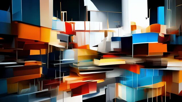 Dimensional Abstraction The posterization effect takes on a captivating threedimensional quality, as if the subject matter transcends traditional physical boundaries. The visual elements