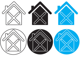 icon set, collection of home icons , set of house icons,  home icon set