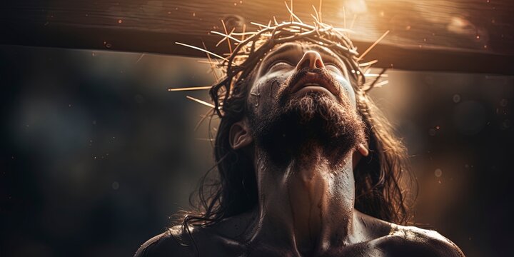 Religious scene with Jesus Christ