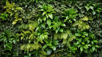 Foto op Plexiglas Architectural structure in green plants. Generation AI © Terablete