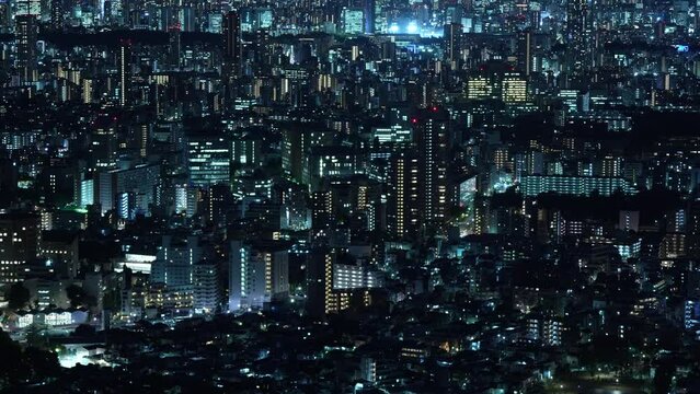 Tokyo city view at night.