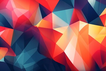 Colorful modern surface with geometric shapes. Generative AI