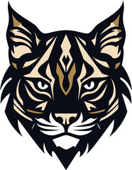Bobcat Wild Predator Animal Vector Design A Fierce and Beautiful Wild Cat Bobcat Vector Design A Wild Predator Animal in a Vector Illustration Format
