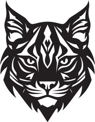 Bobcat Vector Design A Wild Predator Animal in a Vector Illustration Format Bobcat Wild Predator Animal Vector Design A Feral Cat with a Wild Spirit
