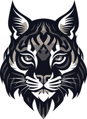 Bobcat Wild Predator Animal Vector Design A Feral Cat with a Wild Spirit Bobcat Vector Design A Wild Predator Animal in a Vector Design Format