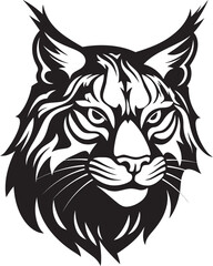 Bobcat Wild Predator Animal Vector Design A Feral Cat with a Wild Spirit Bobcat Vector Design A Wild Predator Animal in a Vector Design Format