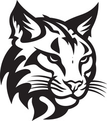 Vector Bobcat A Wild Predator Animal in a Vector Illustration Format Bobcat Vector Design A Feral Cat with a Wild Spirit