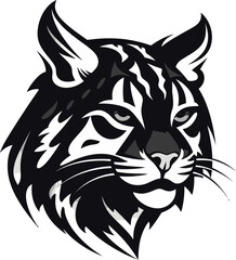 Bobcat Vector Design A Feral Cat with a Wild Spirit Vector Bobcat A Wild Predator Animal in a Vector Design Format