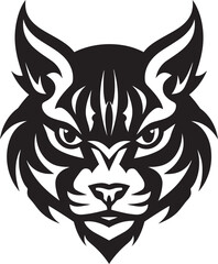 Bobcat Vector Design A Feral Cat with a Wild Spirit Vector Bobcat A Wild Predator Animal in a Vector Design Format