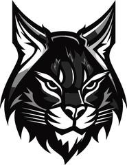 Fototapeta premium Vector Bobcat A Wild Predator Animal in a Vector Design Format Bobcat Vector Design A Fierce and Beautiful Wild Cat