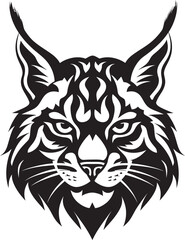 Bobcat Vector Design A Fierce and Beautiful Wild Cat Vector Bobcat A Wild Predator Animal in a Vector Illustration Format