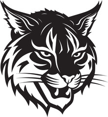 Vector Bobcat A Wild Predator Animal in a Vector Illustration Format Bobcat Vector Design A Feral Cat with a Wild Spirit