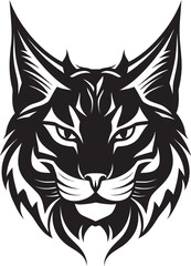 Obraz premium Bobcat Vector Design A Feral Cat with a Wild Spirit Bobcat Vector A Wild Predator Animal in Vector Art Format