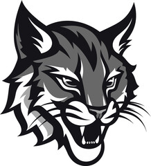 Bobcat Vector A Fierce and Beautiful Wild Cat Bobcat Vector Design A Feral Cat with a Wild Spirit