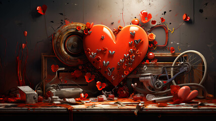  LOVE illustration concept