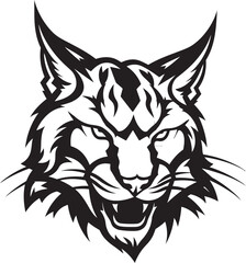 Obraz premium Bobcat Vector Design A Wild Predator Animal in Vector Illustration Bobcat Vector Design A Feral Cat with a Wild Heart