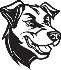 Dog as a Space Alien Vector Design Dog as a Robot Vector Design