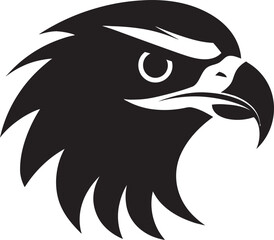 Fototapeta premium Black Falcon A Vector Logo Design for the Business Thats Always on the Hunt Black Falcon A Vector Logo Design for the Business Thats Ready to Make Its Mark