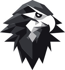 Black Falcon A Vector Logo Design for a Brand Thats Sharp and Precise Black Falcon A Vector Logo Design for a Business Thats Always One Step Ahead