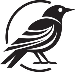 Black Finch A Vector Logo Design for the Business Thats Bold, Bold, Bold Black Finch A Vector Logo Design for the Business Thats Got Style