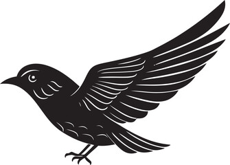 Black Finch A Vector Logo Design for a Brand Thats Soaring Above the Rest Black Finch A Vector Logo Design for a Business Thats Always on the Go
