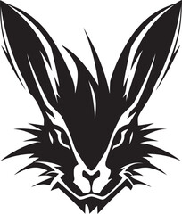Obraz premium Black Hare Vector Logo A Modern and Sophisticated Logo for Your Business Black Hare Vector Logo A Versatile and Adaptable Logo for Any Industry