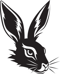 Black Hare Vector Logo A Creative and Unique Logo for Your Organization Black Hare Vector Logo A Bold and Striking Logo for Your Brand