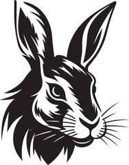 Fototapeta na wymiar Black Hare Vector Logo A Memorable and Distinctive Logo for Your Brand Black Hare Vector Logo A Timeless and Classic Logo for Your Business