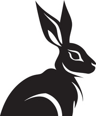 Black Hare Vector Logo A Professional and Elegant Logo for Your Company Black Hare Vector Logo A Creative and Unique Logo for Your Organization