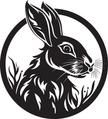 Black Hare Vector Logo A Striking and Stylish Logo for Your Brand Black Hare Vector Logo A Modern and Minimalist Logo for Your Business