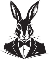 Black Hare Vector Logo A Versatile and Adaptable Logo for Any Industry Black Hare Vector Logo A Timeless and Classic Logo for Your Brand