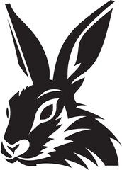 Fototapeta na wymiar Black Vector Rabbit A Modern Logo for a Timeless Brand Black Vector Rabbit A Logo Thats Both Bold and Playful