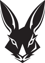 Black Vector Rabbit A Logo Thats Both Bold and Playful Black Vector Rabbit A Logo That Stands Out from the Crowd