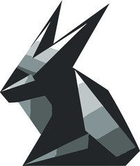 Black Vector Rabbit A Logo Thats as Unique as You Are Black Vector Rabbit A Logo Thats Sure to Get You Noticed