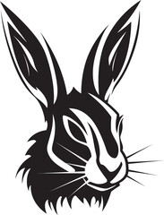 Fototapeta na wymiar Black Hare Vector Logo A Versatile and Adaptable Logo for Any Industry Black Hare Vector Logo A Memorable and Distinctive Logo for Your Brand