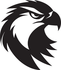 Predator Hawk Vector Logo Black Vector Hawk Black Logo
