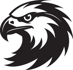 Predator Hawk Logo A Black Vector Icon of Innovation and Leadership Black Vector Predator Hawk A Logo That Will Take Your Brand Into the Future