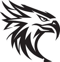 Predator Hawk A Black Vector Logo That Will Take Your Brand to New Heights Black Vector Predator Hawk A Logo That Will Make You Stand Out from the Crowd
