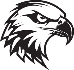 Predator Hawk Logo A Black Vector Icon That Will Help You Achieve Your Goals Black Vector Predator Hawk A Logo That Will Make You Unstoppable