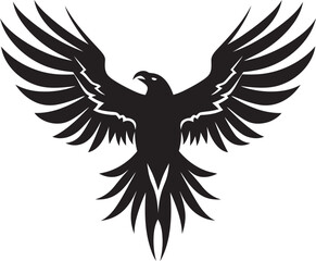 Black Hawk Predator Logo A Vector Logo for the Invincible Predator Hawk A Black Vector Logo for the Legendary