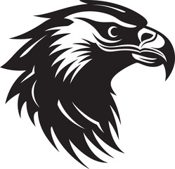 Predator Hawk A Black Vector Logo for the Unstoppable Black Hawk Predator Logo A Vector Logo for the Invincible