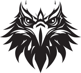 Predator Hawk A Black Vector Logo for the Unrivaled Black Hawk Predator Logo A Vector Logo for the Supreme