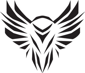 Predator Hawk A Black Vector Logo for the Supernatural Black Hawk Predator Logo A Vector Logo for the Mythical