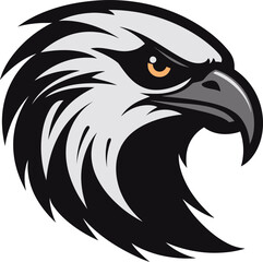 Predator Hawk A Black Vector Logo for the Unthinkable Black Vector Predator Hawk Logo A Symbol of Fear and Awe