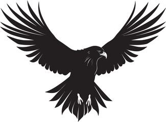 Black Hawk Predator Logo A Vector Logo for the Invincible Predator Hawk A Black Vector Logo for the Legendary