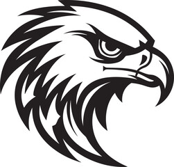 Predator Hawk A Black Vector Logo for the Enigmatic Black Hawk Predator Logo A Vector Logo for the Occult